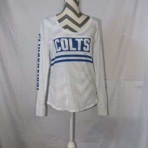 PINK VS Long Sleeve Colts T-Shirt - Size L